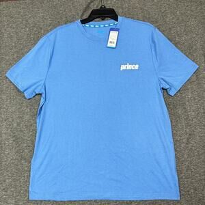 Prince‎ Pickle Ball Mens T-Shirt Size Medium Blue Short Sleeve Crew Neck New